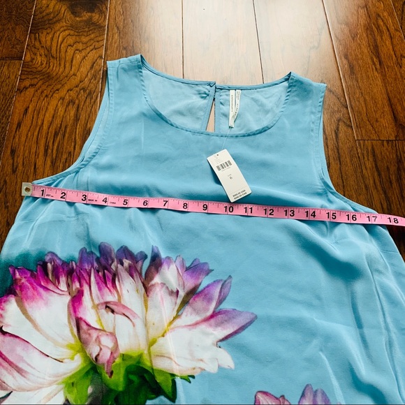 NWT Anthropologie Photorealistic silk dress - Picture 7 of 9